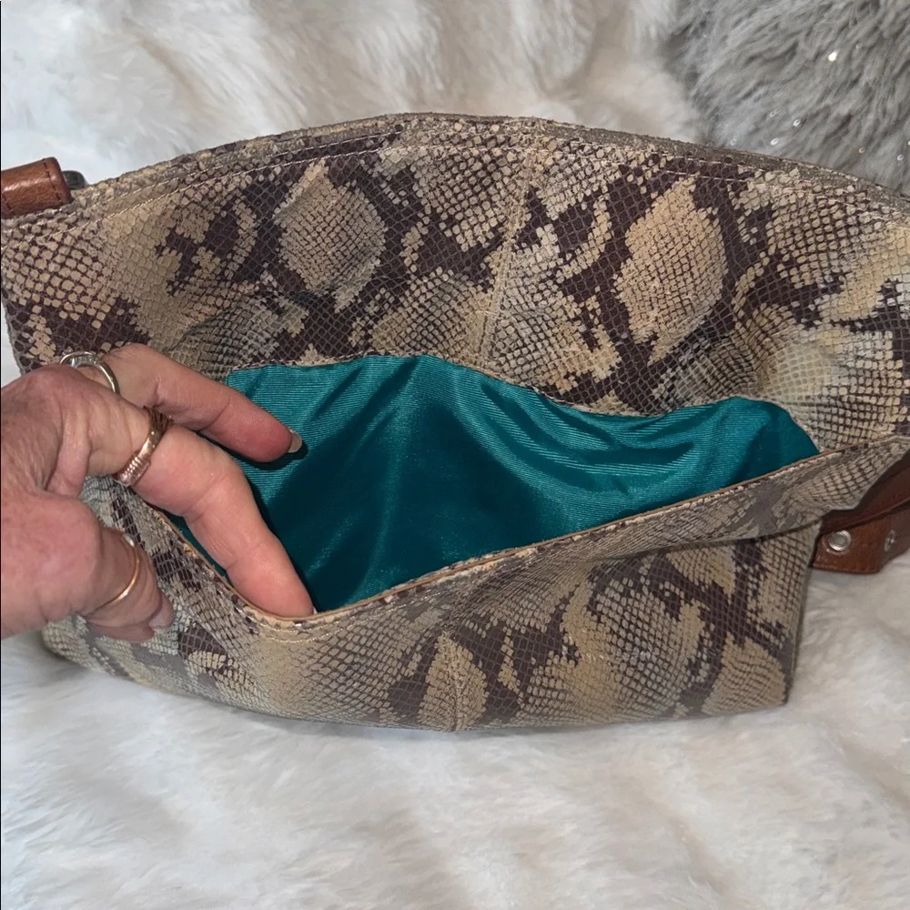 HOBO Snake Print Crossbody Bag - Picture 3 of 8